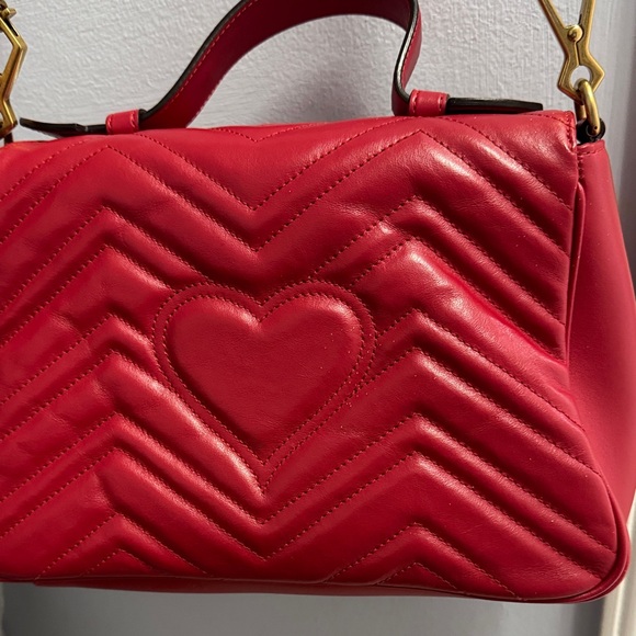 Red Gucci Marmont Bag - Picture 3 of 6